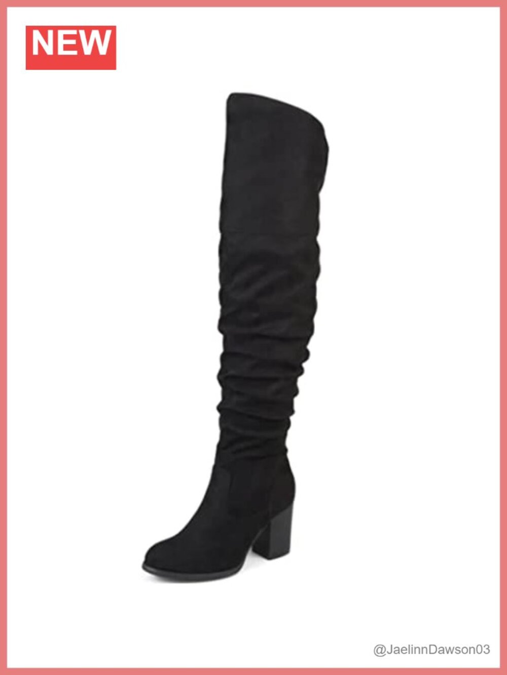 Wide Calf Kaison Thigh-High Vegan Leather Boots 24in Shaft 3in Heel